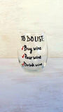 Customized Stemless Wine Glasses