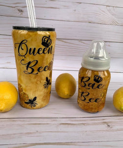"Mommy and Me"  Customized Tumbler and Bottle Set