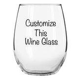 Customized Stemless Wine Glasses