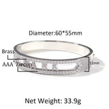 Customized Name Iced Out 11mm  Bangle Bracelet