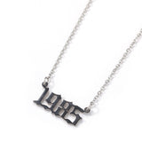 Stainless Steel Year  Necklace   1990-2000